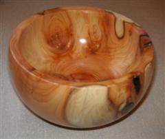 Yew bowl by Norman Smithers